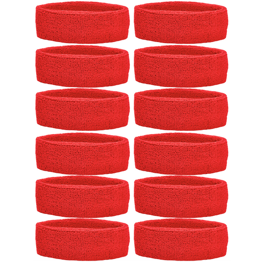 TEAM PACK-Headbands-Red (12/pack)
