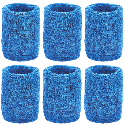 TEAM PACK Wristbands- Royal Blue- (6 pair/pack)