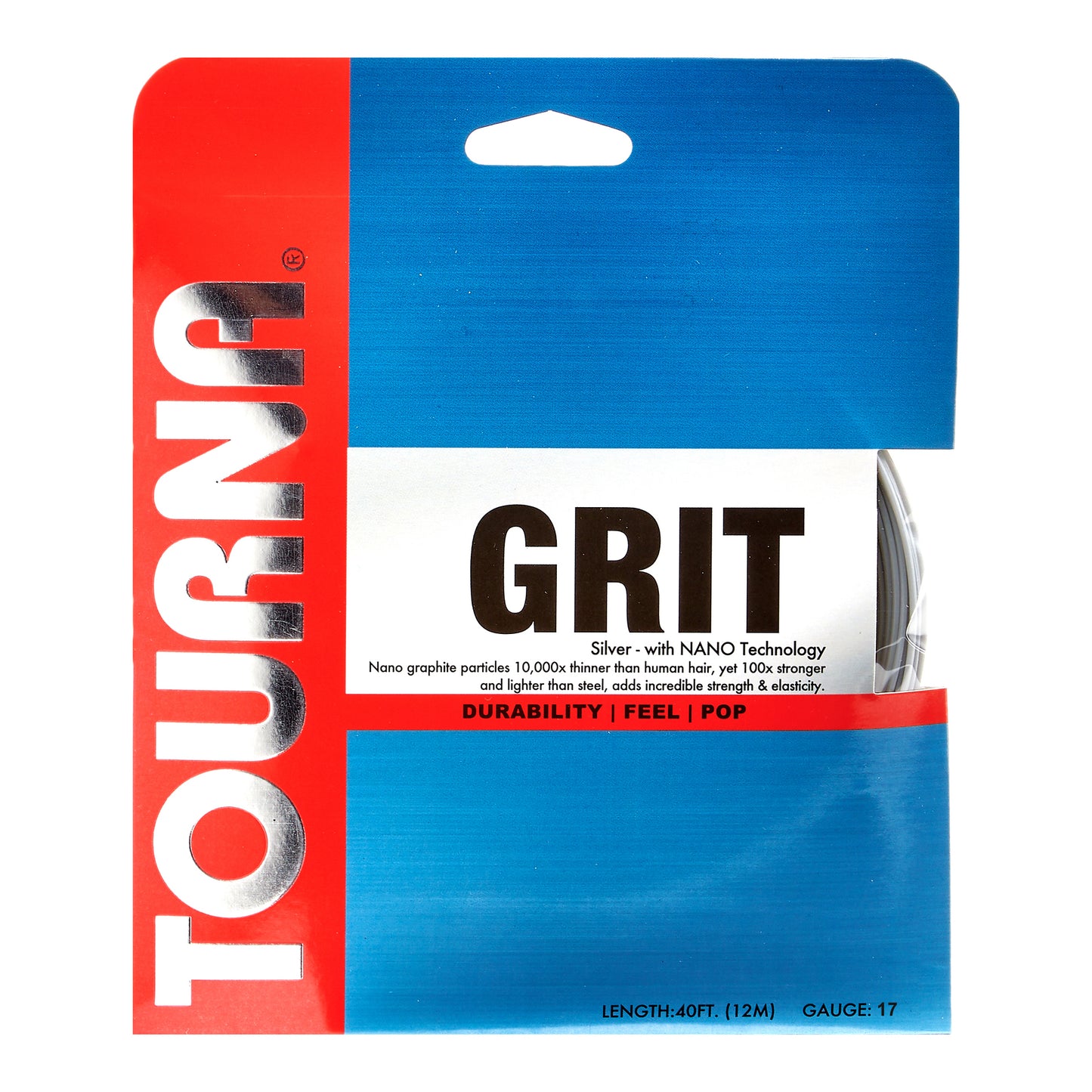 Tourna Grit Silver-17g (1.25mm)