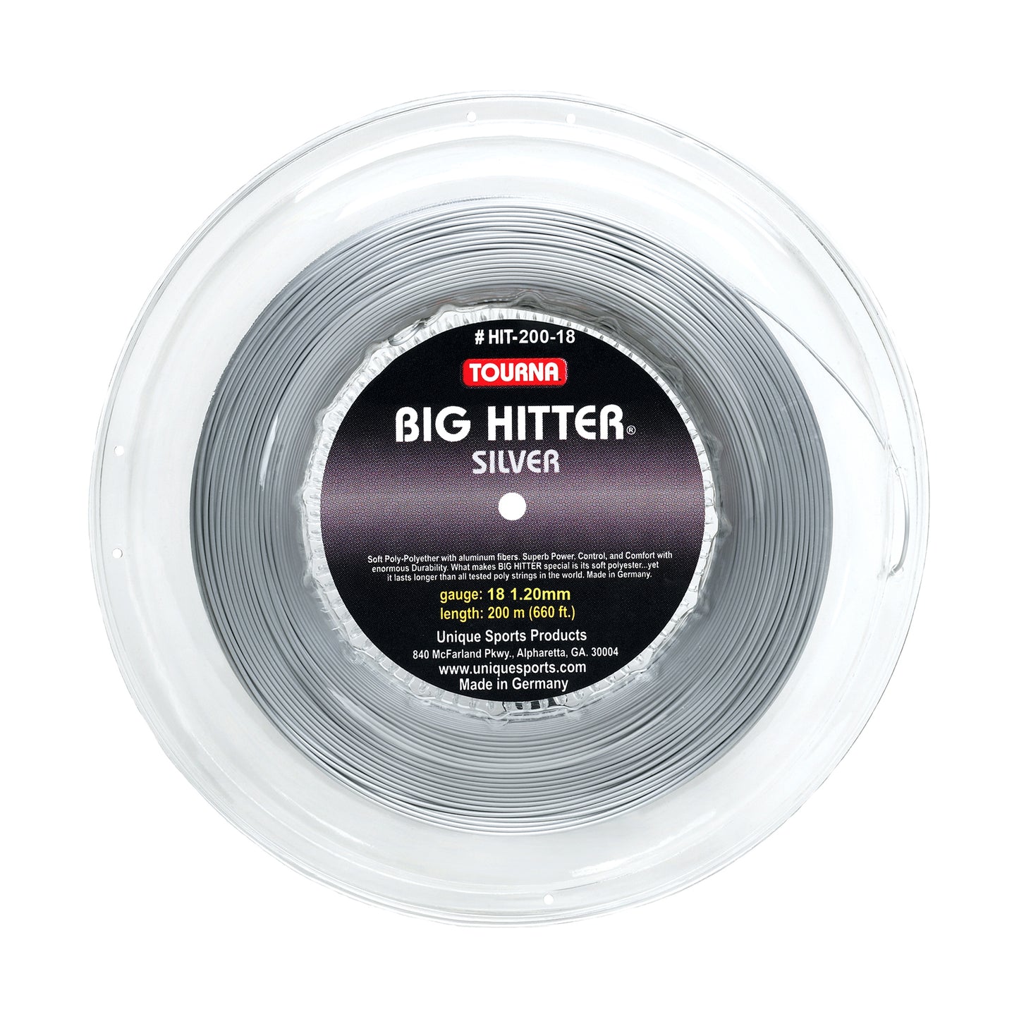 Tourna Big Hitter Silver REEL-18g (660 ft/200 m)