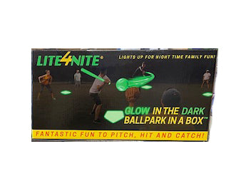 Lite4Nite - Glow in the Dark Baseball Set