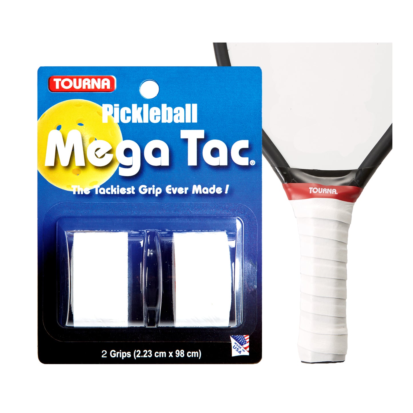Pickleball Mega Tac - White - 2 pack