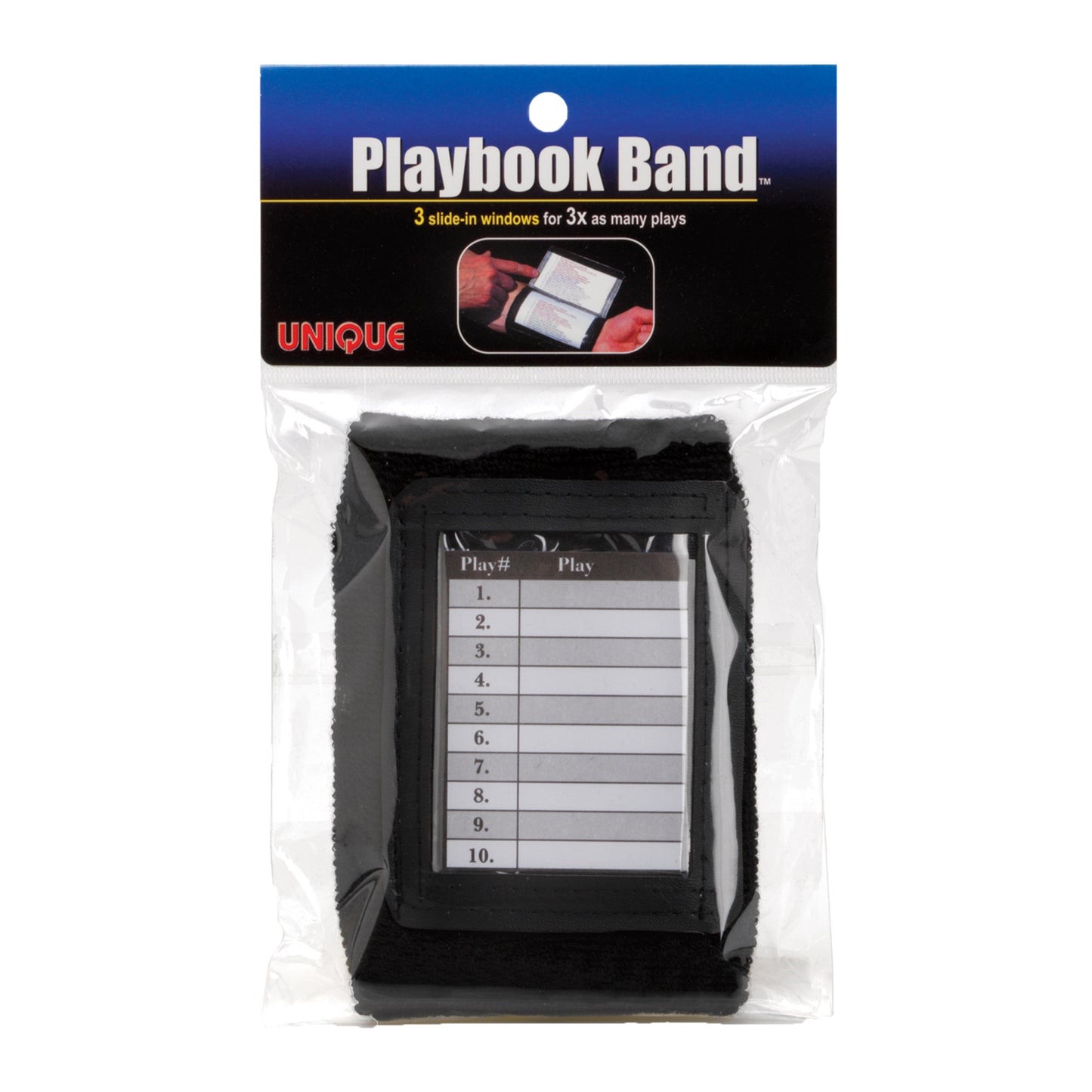 Football PLAYBOOK BAND- Black- Youth