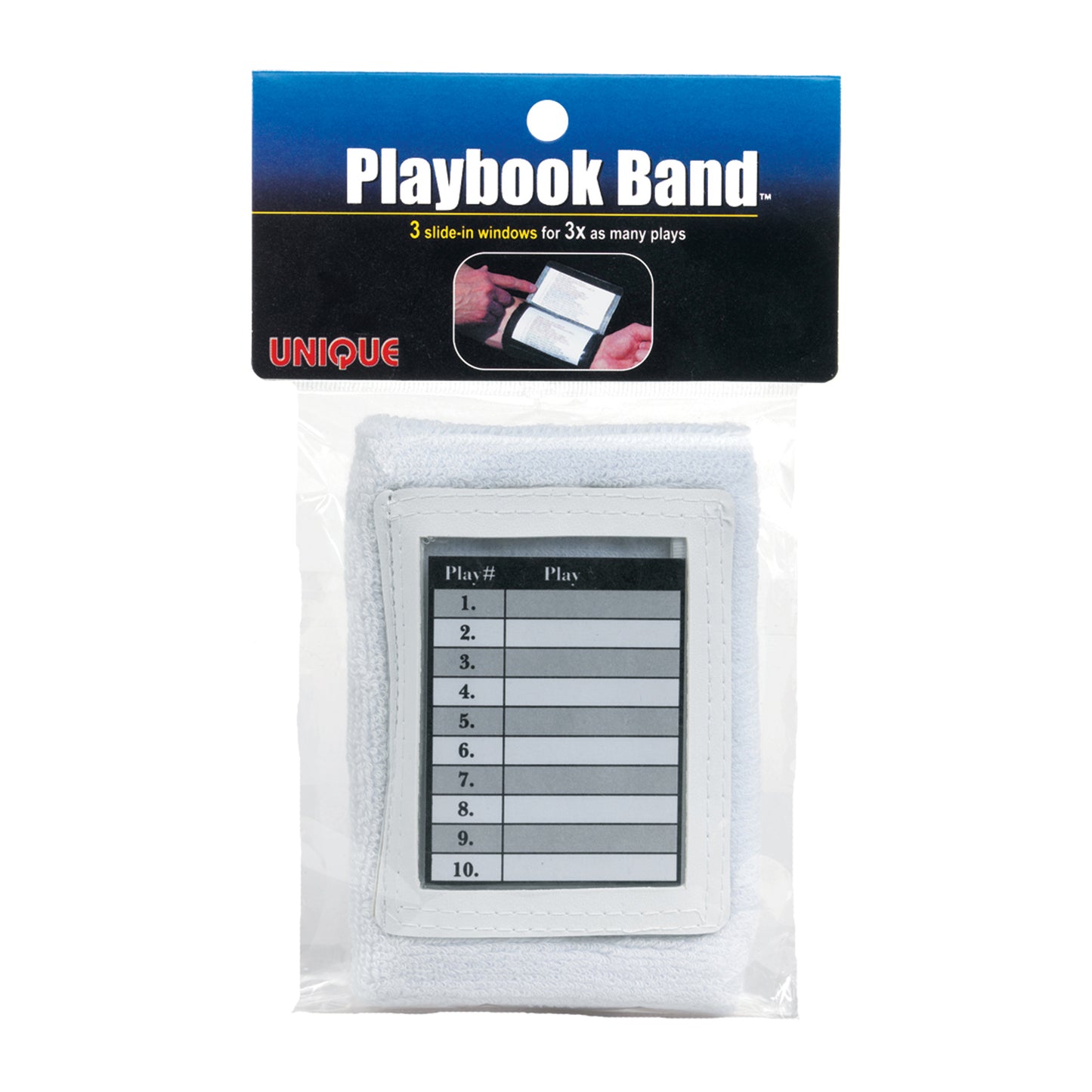 Football PLAYBOOK BAND- White-Youth