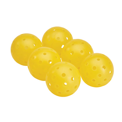 Tourna Strike Outdoor Pickleballs - Yellow - 6 pack