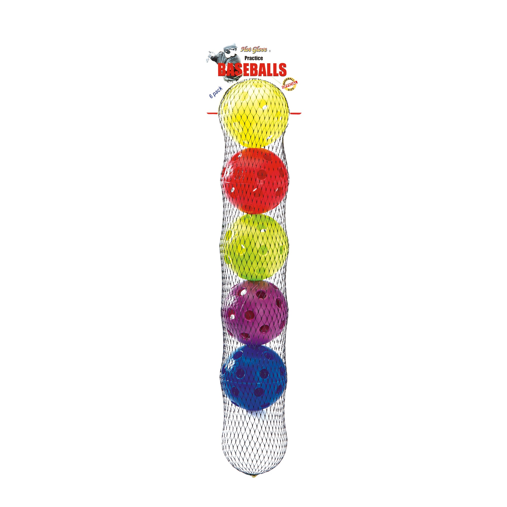 PRACTICE BASEBALLS 6 pack-Assorted Colors – Tourna Sports