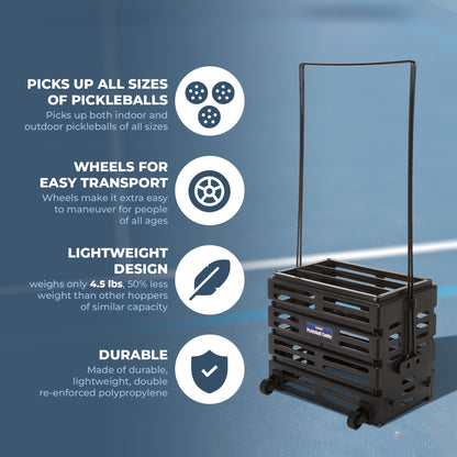 Pickleball Ballport with wheels