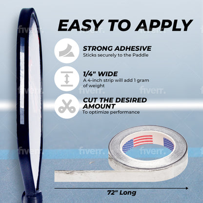 Pickleball LEAD TAPE - 1/4"