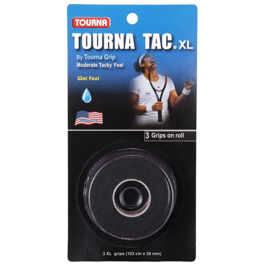 Tourna Tac Tacky Feel Tennis Grip (3XL Grips) Black