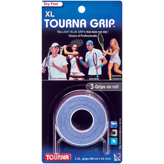 Tourna Grip XL Original Dry Feel Tennis Grip - 3 Pack