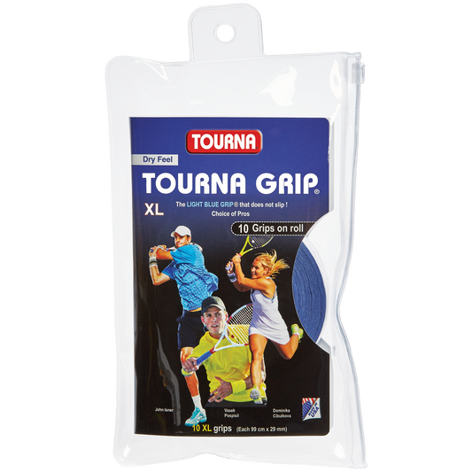 Tourna Grip XL Original Dry Feel Tennis Grip 10 Pack