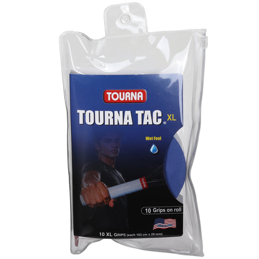 Tourna Tac Tacky Feel Tennis Grips (10XL Grips) Blue