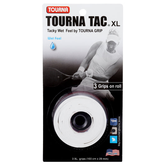 Tourna Tac Tacky Feel Tennis Grip (3XL Grips) White