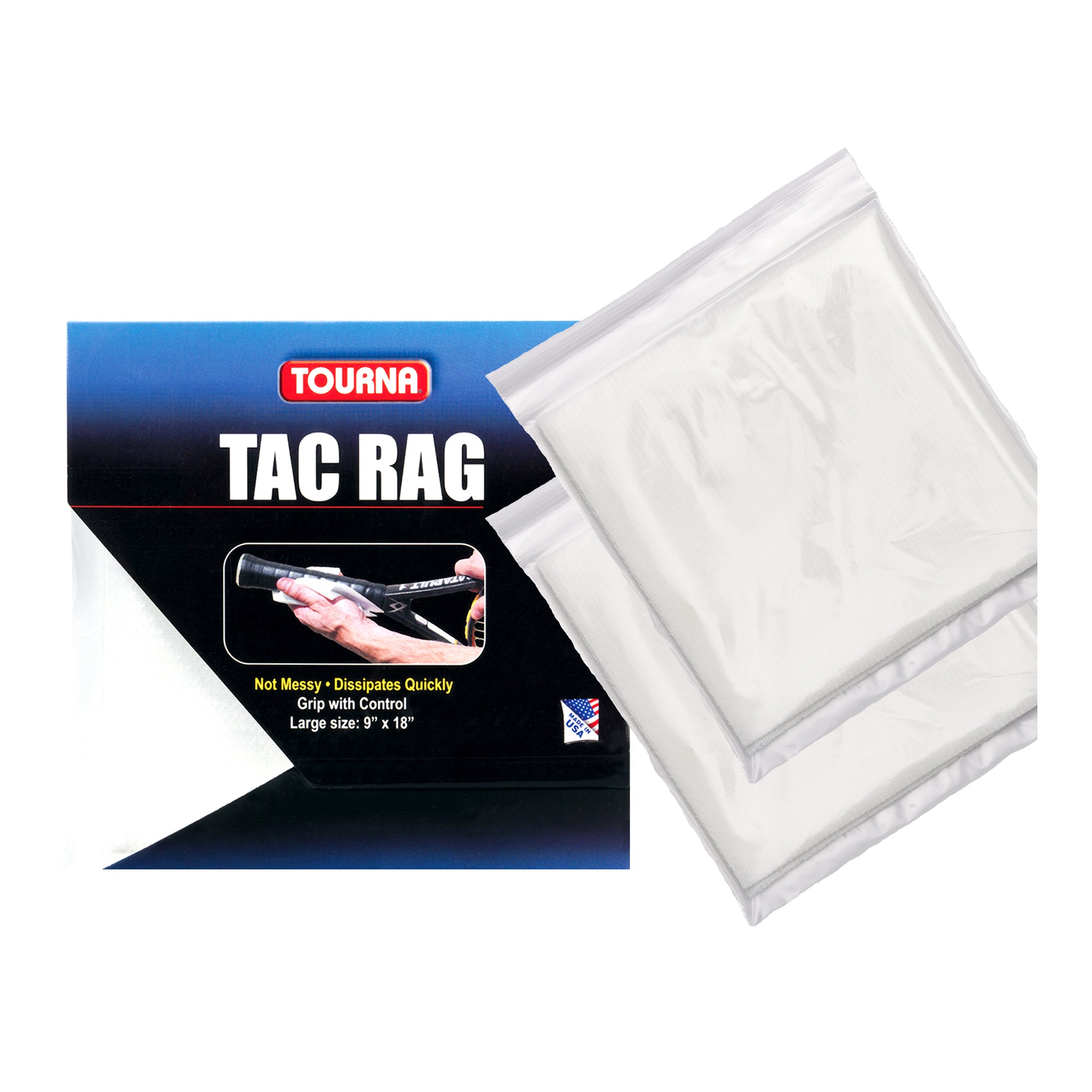 Tangi Rag TAC RAG - 2 pack, Large, White – Tourna Sports
