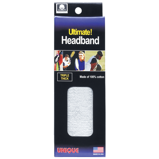ULTIMATE HEADBAND- (3 ply)-White