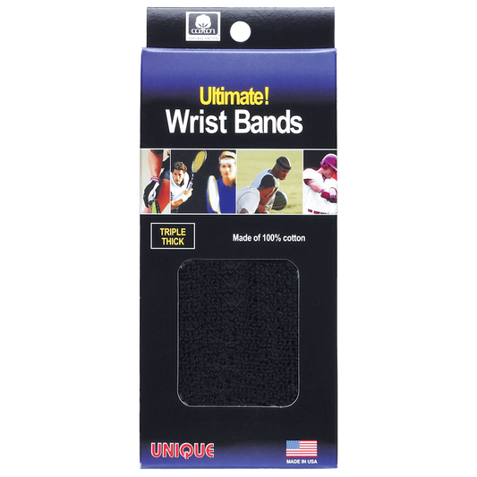 ULTIMATE WRISTBANDS- (3 ply) Black