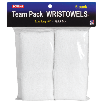 Wrist Towel - 6-Inch Long Wristbands (6 Pack)