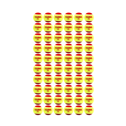 Tourna Low Compression Stage 3 Tennis Ball - 60 Balls