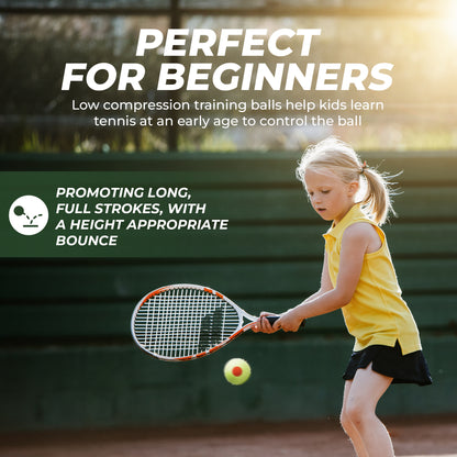 Tourna Orange Dot Low Compression Transition Tennis Balls - 50 Pack Tote